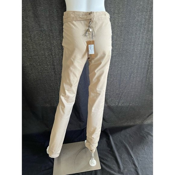 $795 NWT Authentic Gucci Women's Pants Khaki Attached Adjustable Belt IT 38 US 4 - Picture 7 of 11